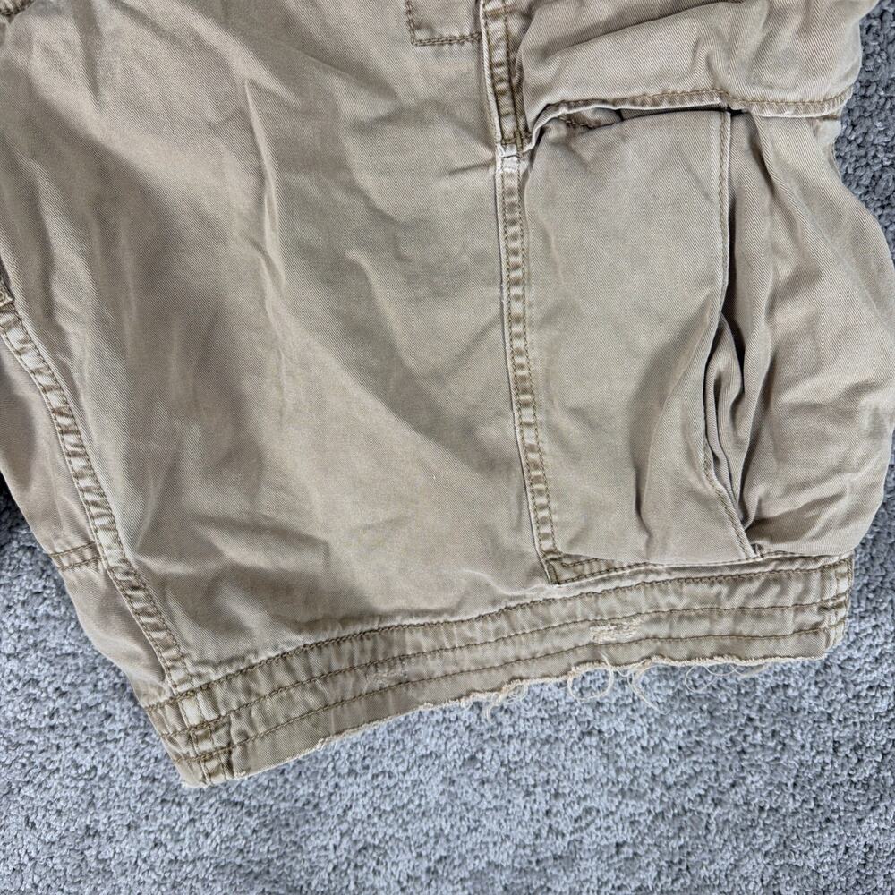 Vtg Polo Ralph Lauren Cargo Shorts Mens 40 Khaki 90s Paratrooper Grunge 9" Baggy - Picture 5 of 12